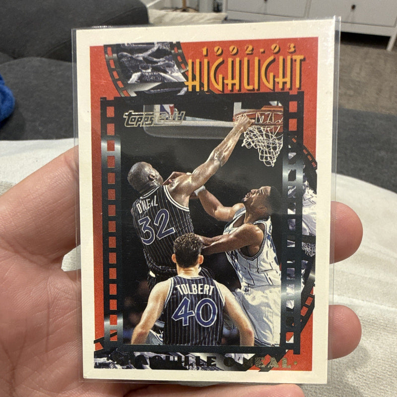Topps Gold 1992-93 Highlight 3 Shaquille O'Neal Orlando Magic ROY Votes0