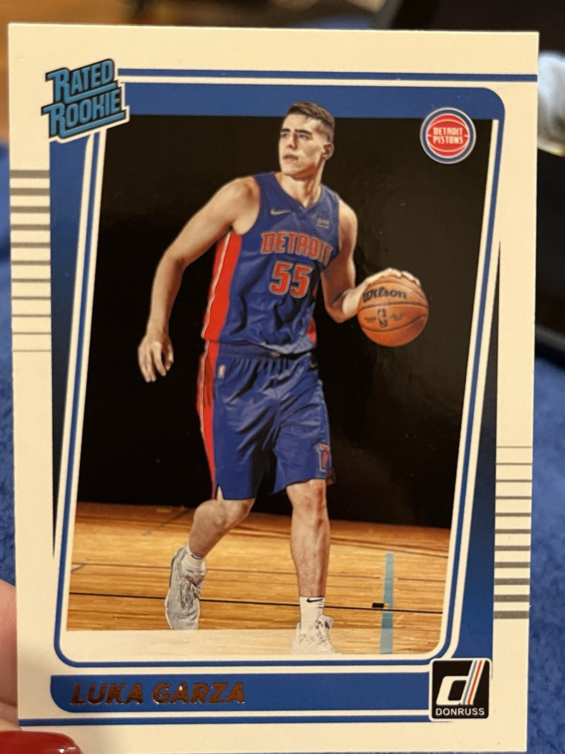 Panini Donruss 2021 22 Rated Rookie Luka Garza #214 Detroit Pistons NBA Card1