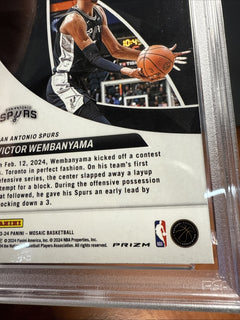 2023 Victor Wembanyama Rookie Mosaic with Custom Wemby Slab Display5