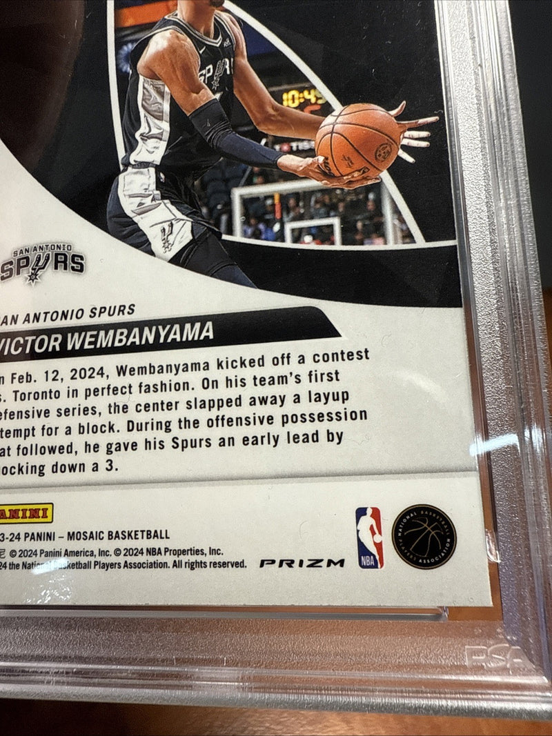 2023 Victor Wembanyama Rookie Mosaic with Custom Wemby Slab Display5