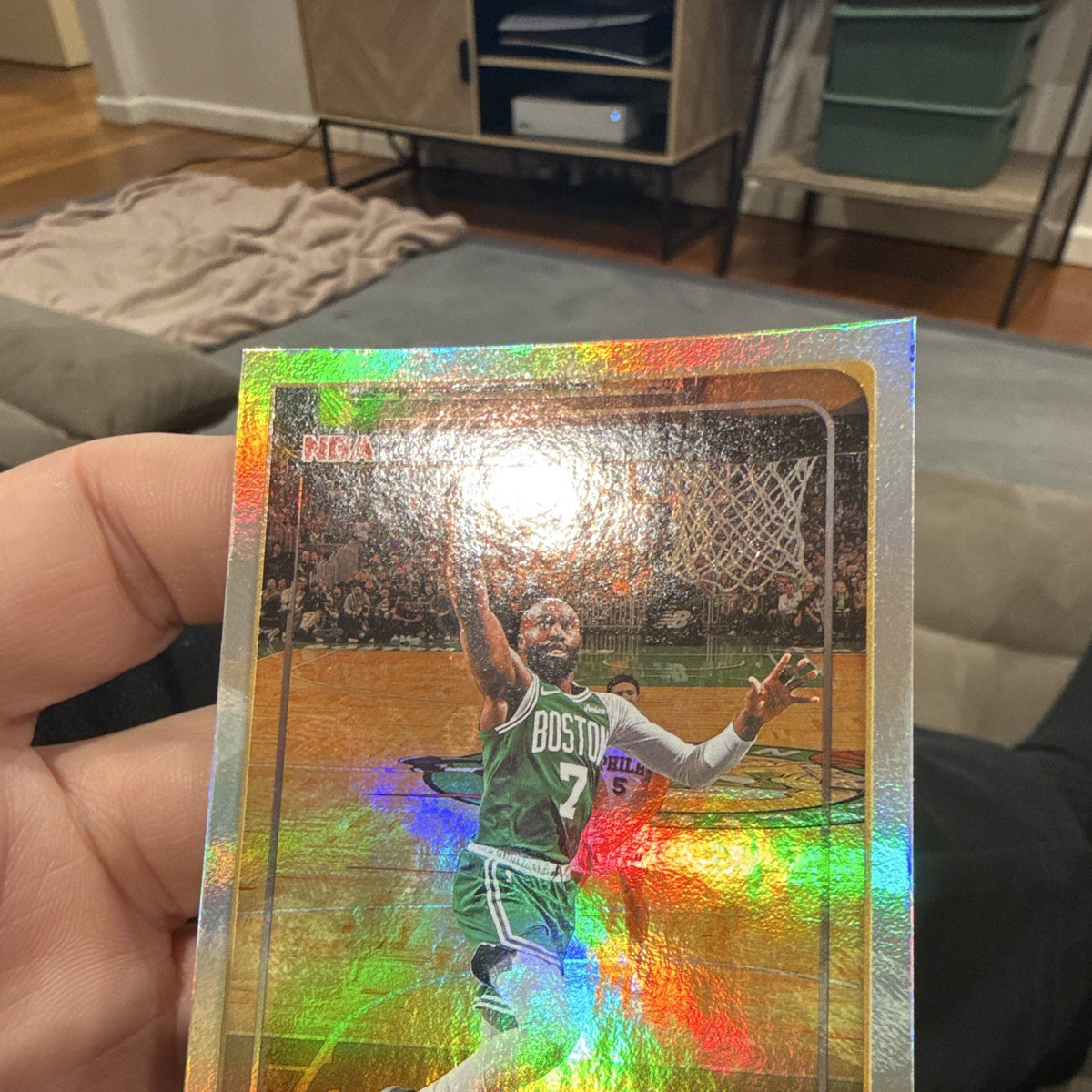 Topps NBA Hoops Jaylen Brown Boston Celtics 2024 25 #135 Holo Parallel2