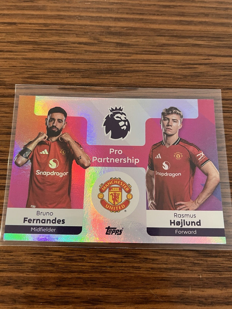 Topps Bruno Fernandes / Rasmus Højlund Pro Partnership #373 Man Utd 2025/261