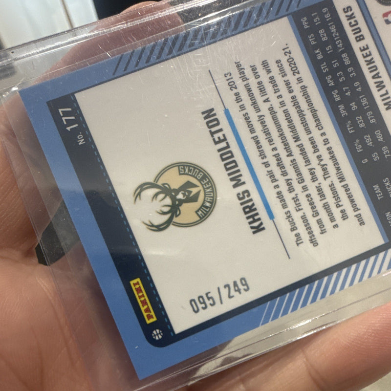 Panini Donruss Optic 2024 25 Khris Middleton Green Prizm #177 095/2492