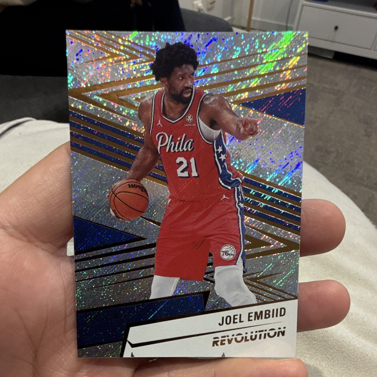 Panini 2024 25 Revolution Basketball Joel Embiid Revolution Parallel #38 76ers0
