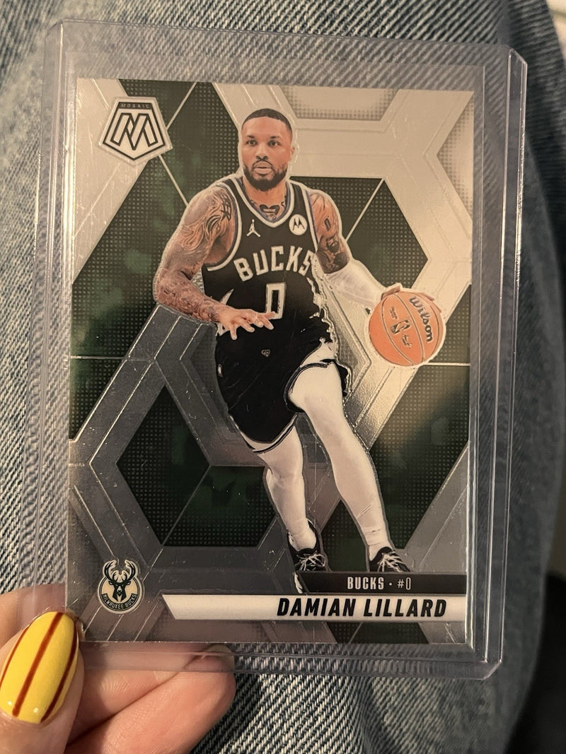 Panini Mosaic Basketball 2024-25 Base Set #155 Damian Lillard Milwaukee Bucks0