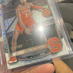 Topps 2025 Bowman Chrome U Prospects Kiyan Anthony BCP 4 1st 029/2992
