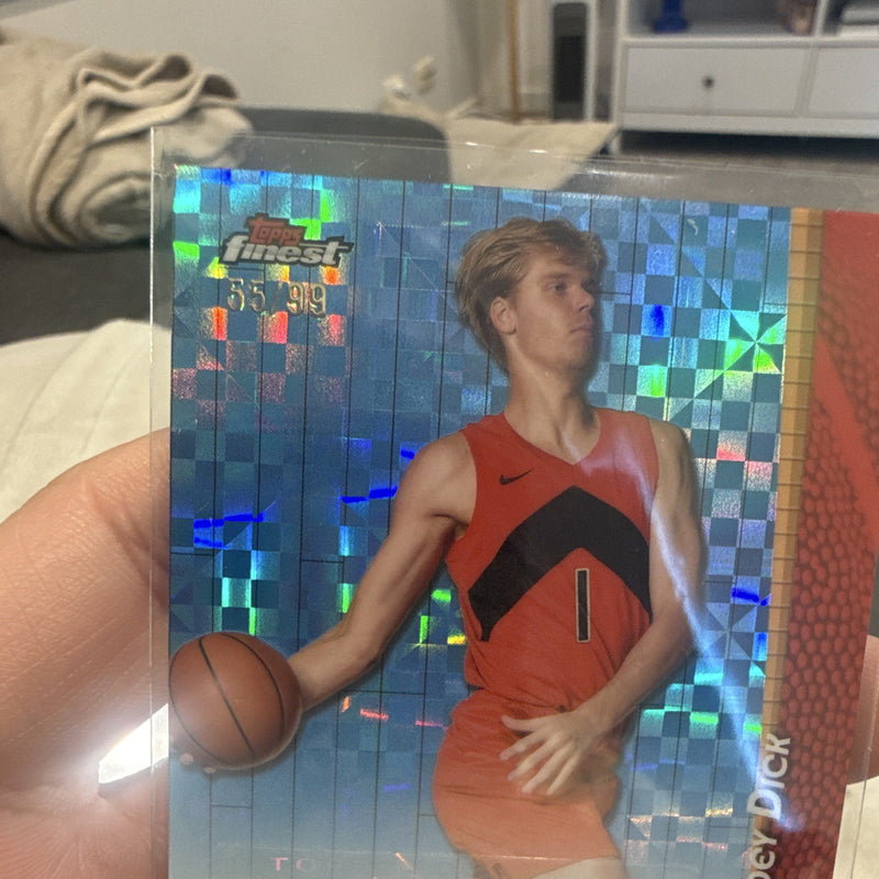 Topps Gradey Dick Flashback Autograph FBA GD Toronto Raptors 55/991