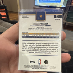 Topps Chrome Jarace Walker Refractor Indiana Pacers #53 NBA Basketball 24 251