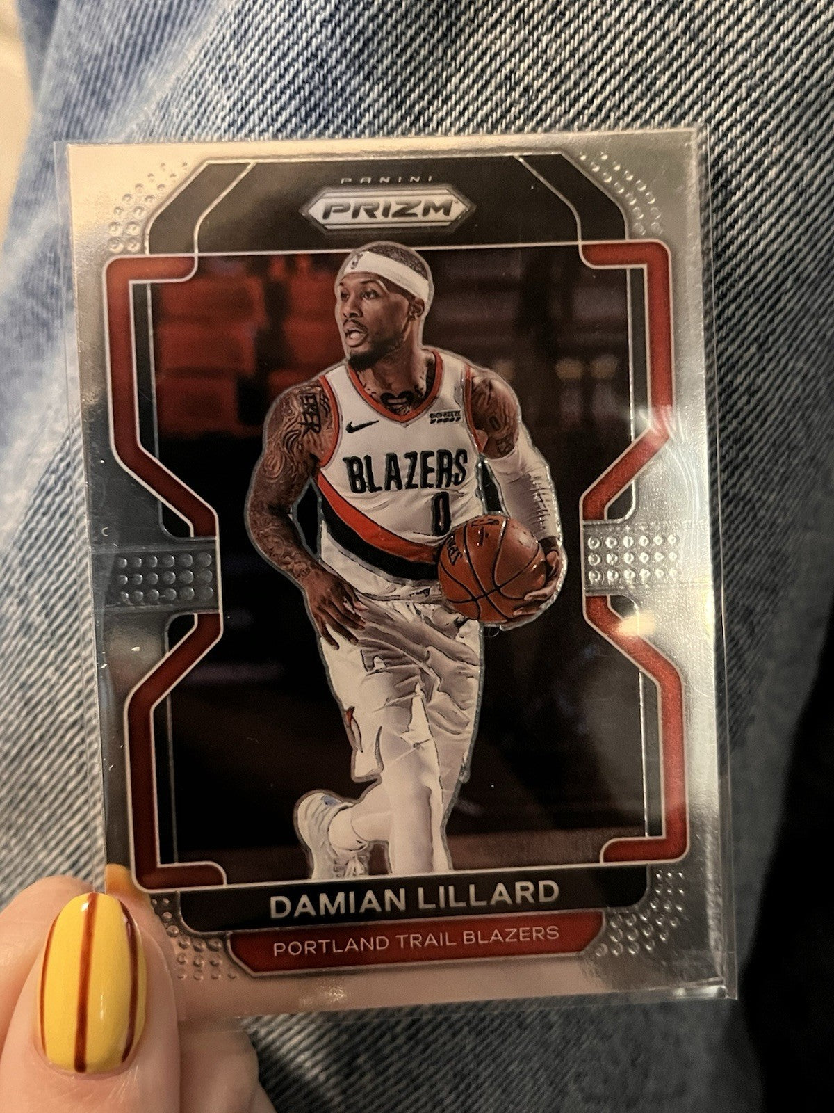 Panini Prizm Basketball 2020-21 Damian Lillard Base 116 Trail Blazers0