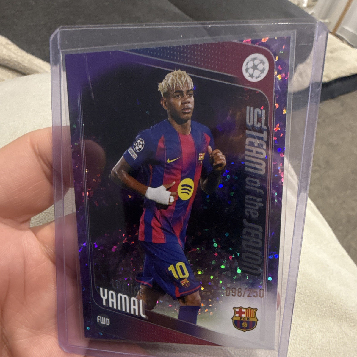 Topps Lamine Yamal UCL Team of the Season UEFA FC Barcelona #10 098/2500