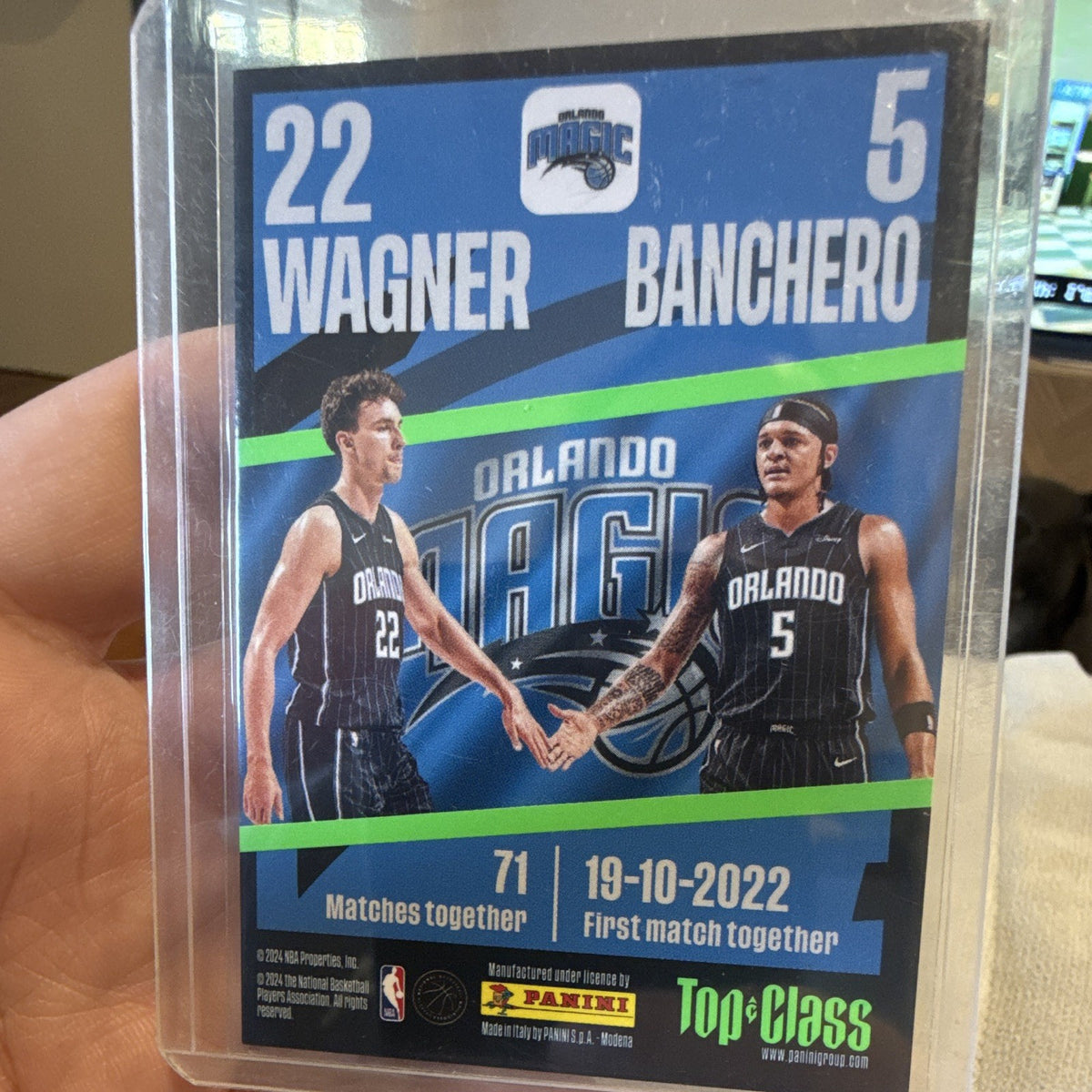 Panini Top Class Synergy Orlando Magic TC 224 2024 Franz Wagner Banchero1