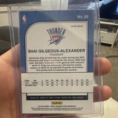 Panini Shai Gilgeous Alexander Hoops Premium Stock Prizm 2019 20 #80 OKC1