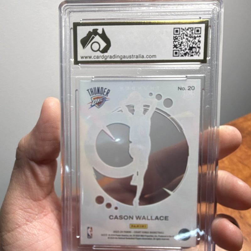 Panini Court Kings 2023 24 Acetate Rookies #20 Cason Wallace CGA 8.53