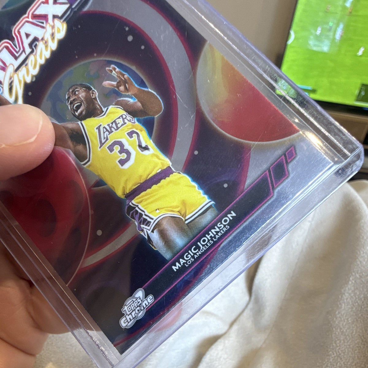 Topps Chrome Galaxy Greats GG 30 Magic Johnson Los Angeles Lakers Insert3
