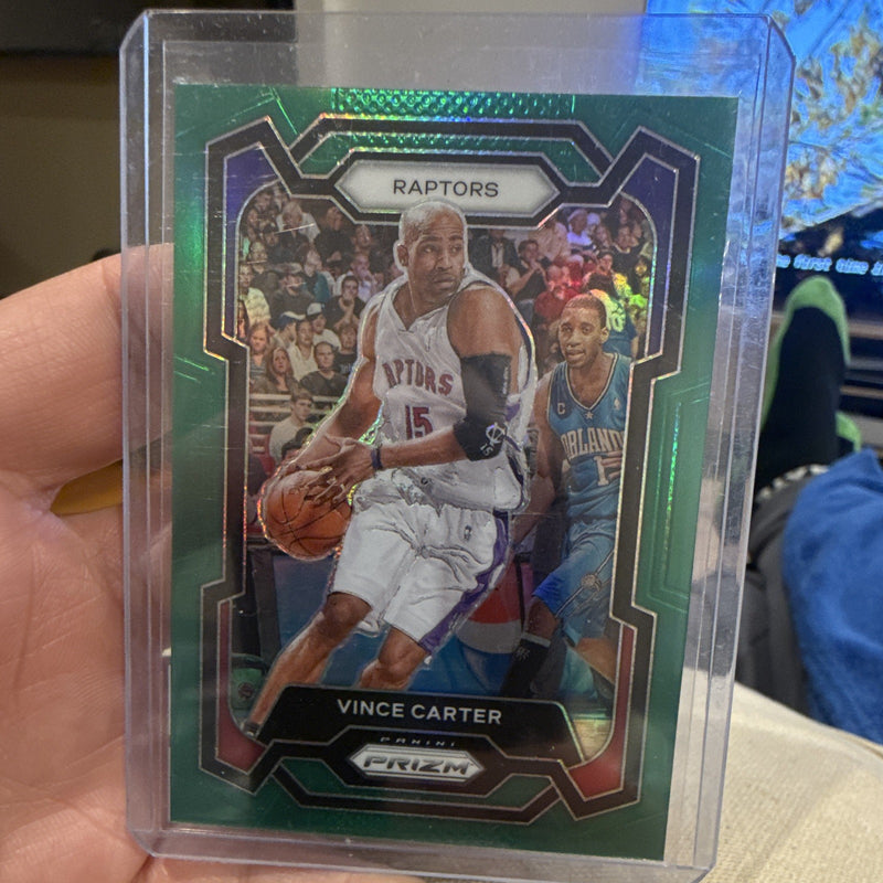 Panini 2023 24 Prizm Basketball Vince Carter Green Prizm 195 Toronto Raptors0