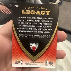 Upper Deck Michael Jordan 2008 09 Legacy Insert #763 Chicago Bulls NBA1