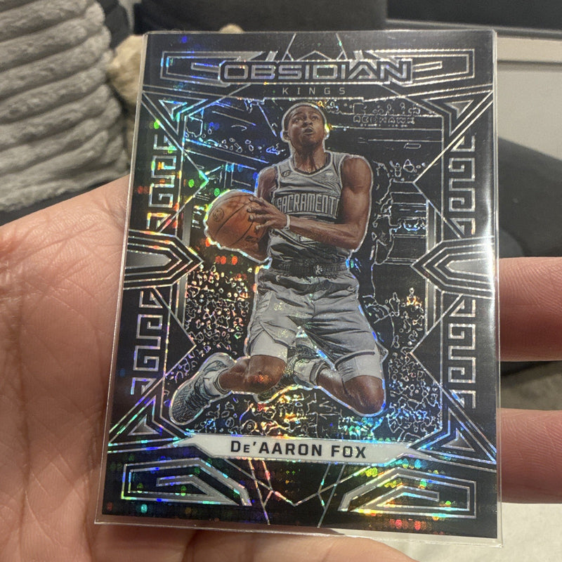 Panini Obsidian 2022 23 De'Aaron Fox Insert 122 Sacramento Kings NBA3