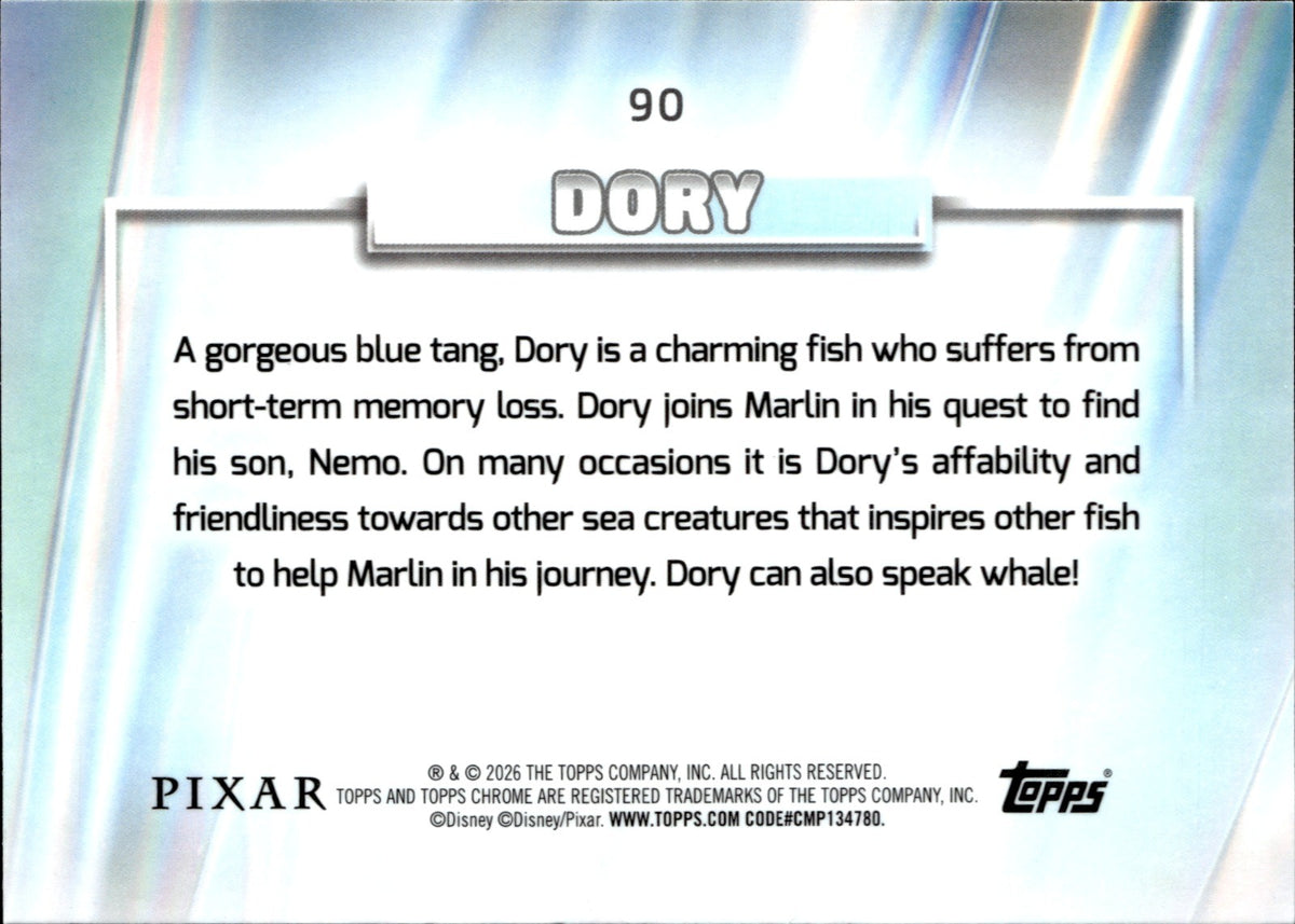 Dory Base Topps Chrome Disney 90 NM1