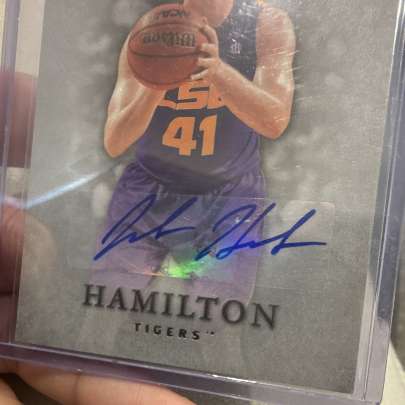 Upper Deck 2012 13 SP Authentic Justin Hamilton Autograph #49 LSU Tigers1
