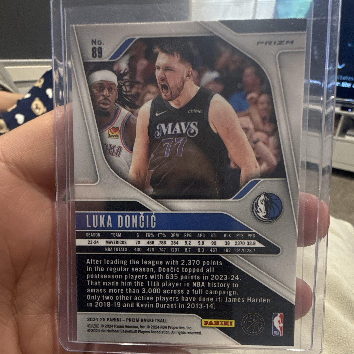 Panini 2024 25 Prizm Basketball Luka Dončić Dallas Mavericks #891