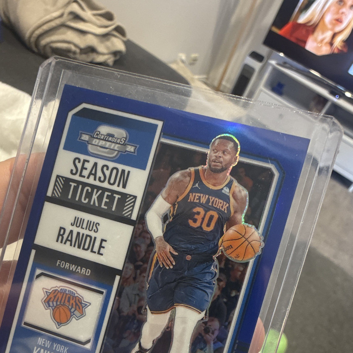 Panini 2023 24 Contenders Optic Julius Randle Season Ticket Blue /99 #65 Knicks1