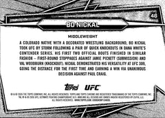 Bo Nickal Base 46 Topps Chrome UFC NM1