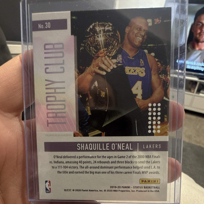Panini Status 2019 20 Trophy Club No.30 Shaquille O'Neal Lakers1