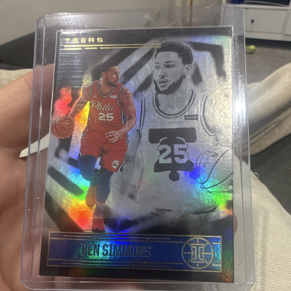 Panini 2020 21 Illusions Ben Simmons Parallel/Variety 94 Philadelphia 76ers0