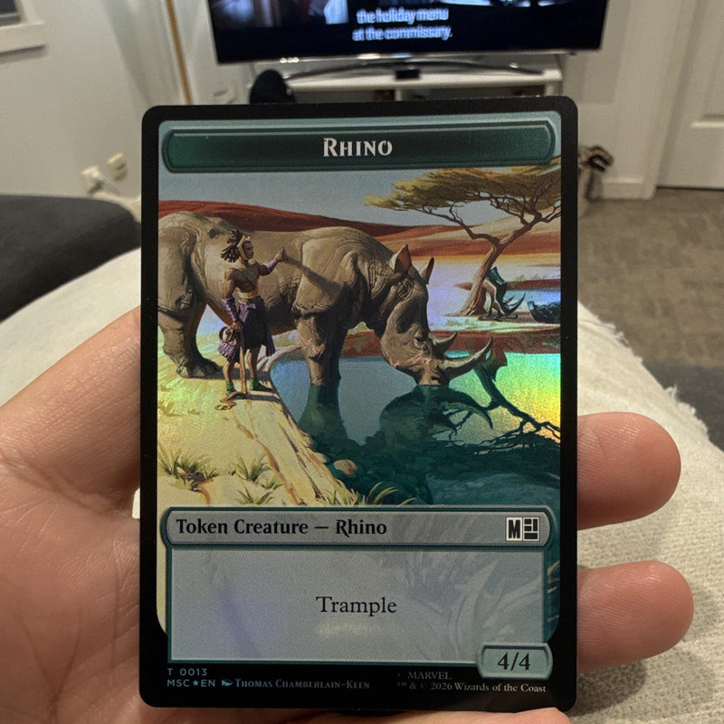 Magic: The Gathering Marvel Foil Token Creatures Rhino / Bird0