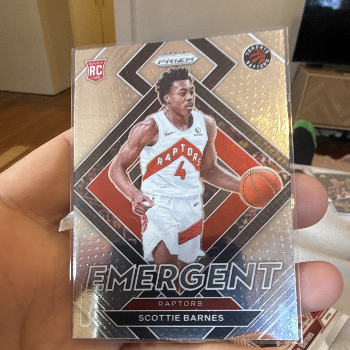 Panini Prizm 2021 22 Emergent #13 Scottie Barnes Rookie Insert Toronto Raptors0