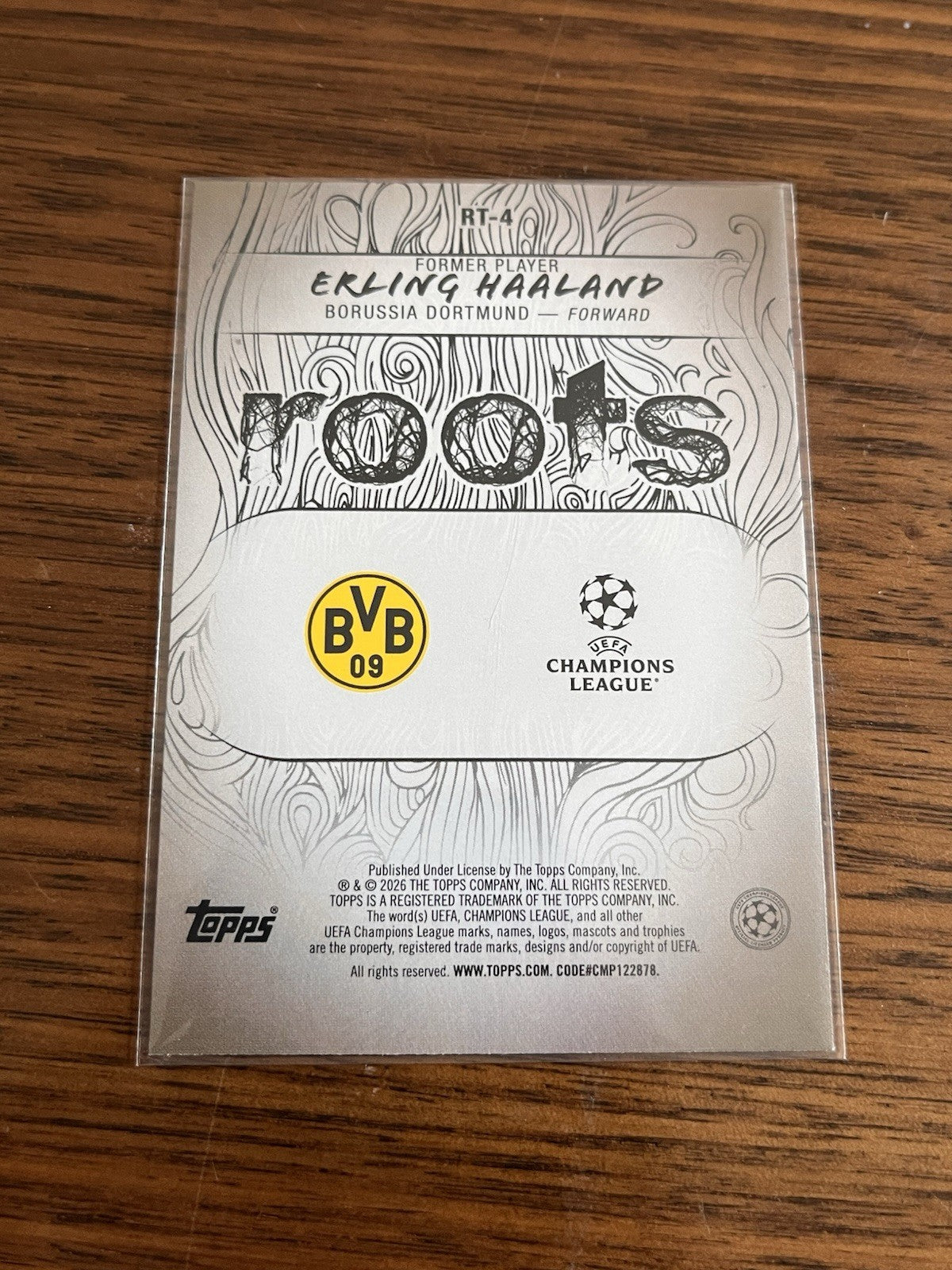 Topps UEFA Champions League Roots Insert RT 4 Erling Haaland Dortmund2