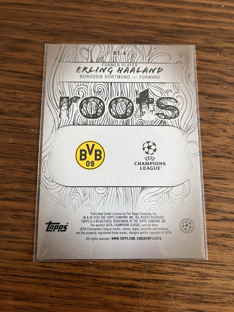 Topps UEFA Champions League Roots Insert RT 4 Erling Haaland Dortmund2