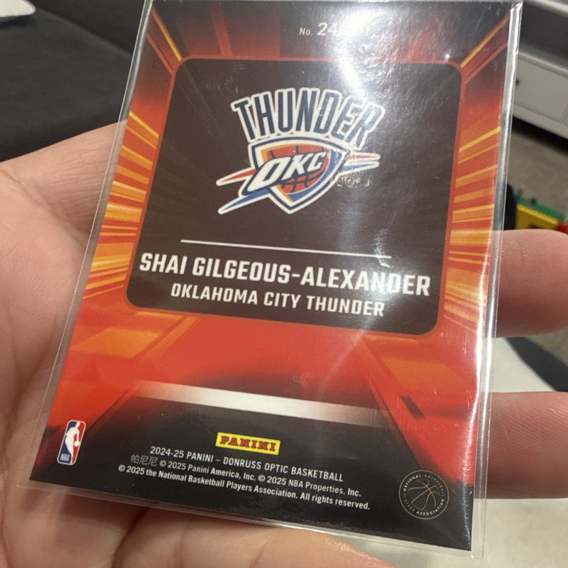 Panini Donruss Optic Express Lane Shai Gilgeous Alexander #24 OKC 24 252