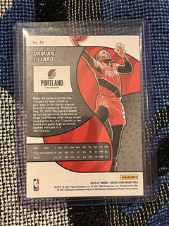 Panini Damian Lillard Insert 2020 21 Revolution Portland Trail Blazers 932