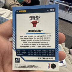Josh Giddey Base Set 2024 25 Panini Donruss Optic Basketball 120 Bulls1