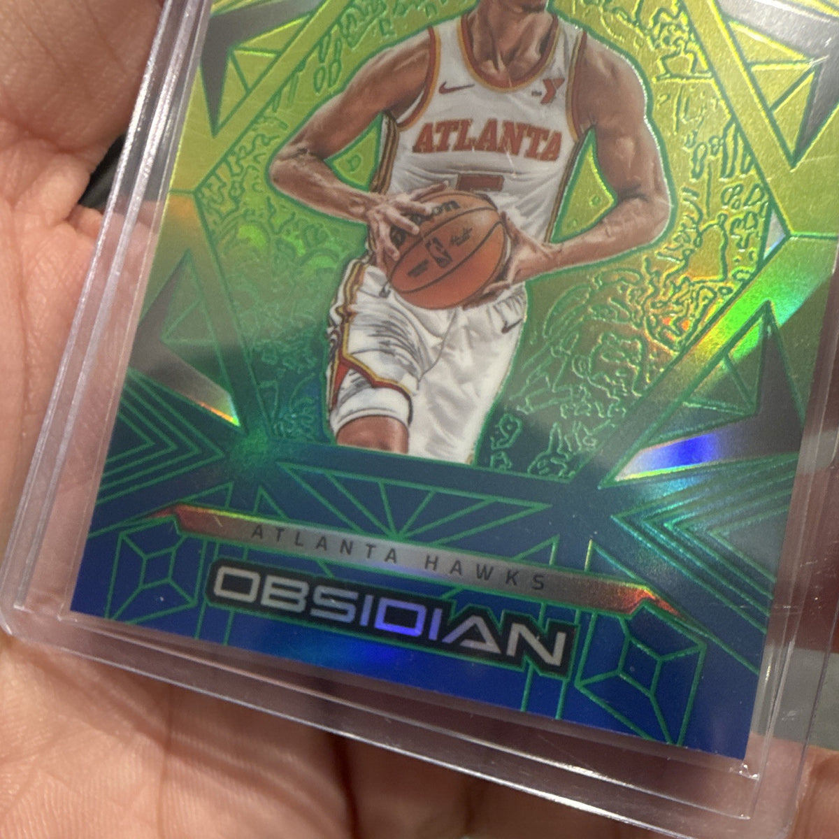 Panini Obsidian 2024-25 Dyson Daniels Green Parallel Atlanta Hawks #1064