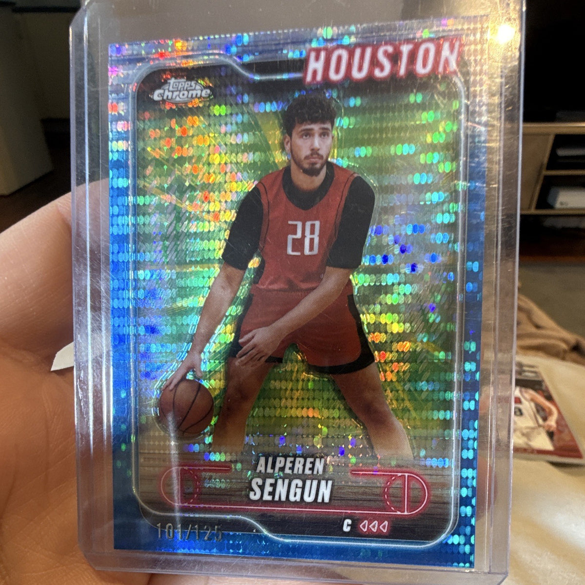 Topps Chrome Alperen Sengun 2023 24 Houston Rockets #106 Serial /1250