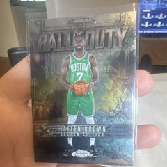 Topps Chrome Ball of Duty BD 5 Jaylen Brown Boston Celtics Insert0