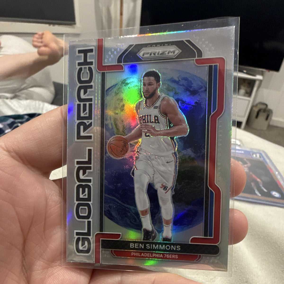 Panini Prizm 2021-22 Global Reach No. 5 Ben Simmons Philadelphia 76ers0