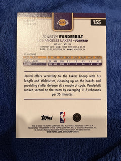 Topps Jarred Vanderbilt Los Angeles Lakers #155 2024 25 NBA Basketball2