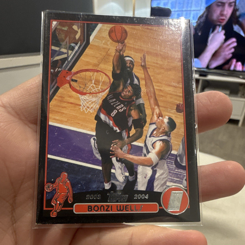 Topps 2003 04 Bonzi Wells Portland Trail Blazers #169 Serial #476/5000