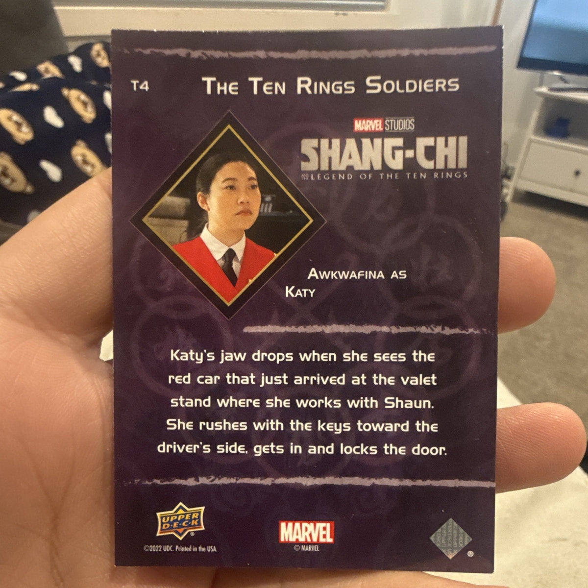 Upper Deck Shang Chi Ten Rings Soldiers Insert T4 Katy (Awkwafina) 20221