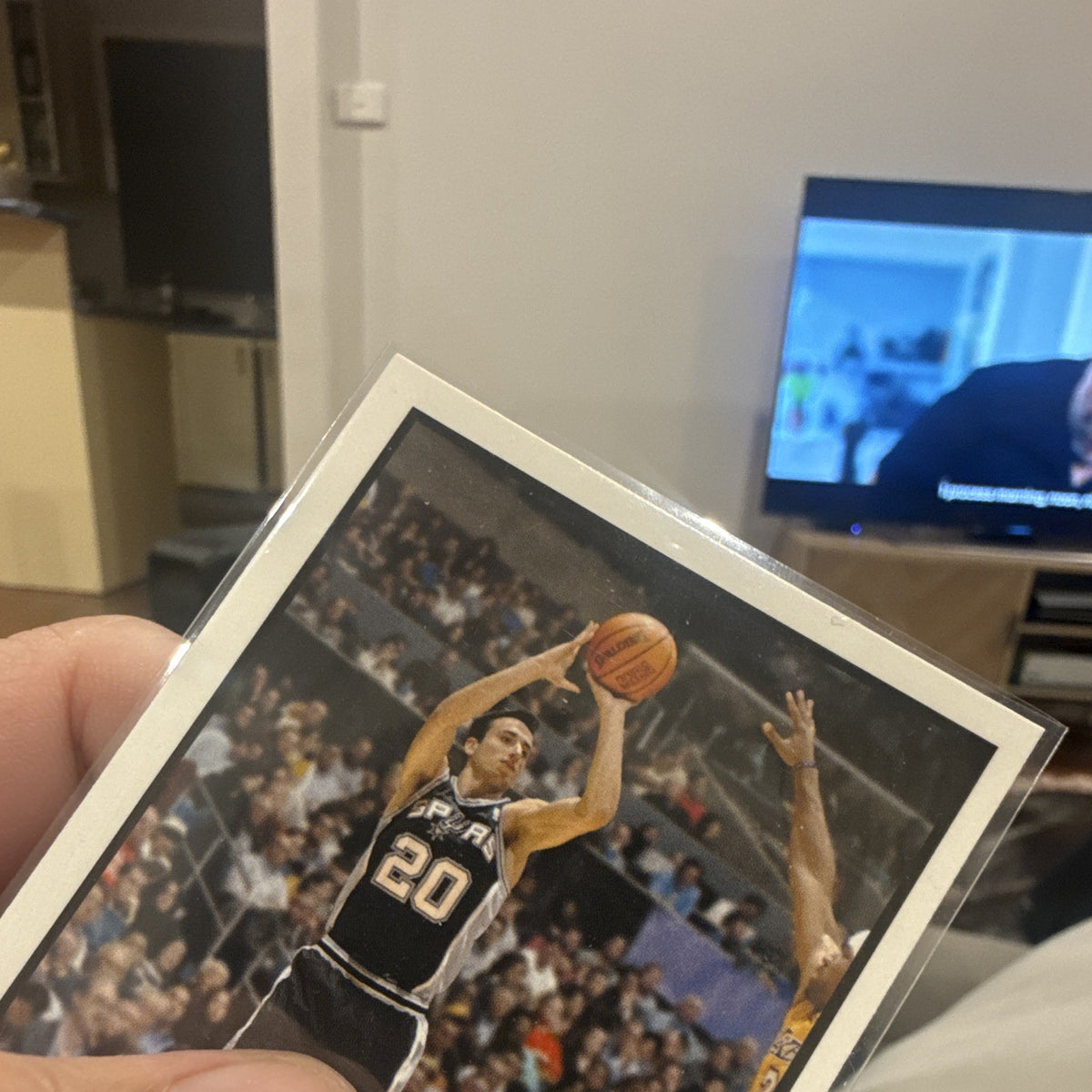 Topps 2003 04 Base Set #95 Emanuel Ginobili San Antonio Spurs3