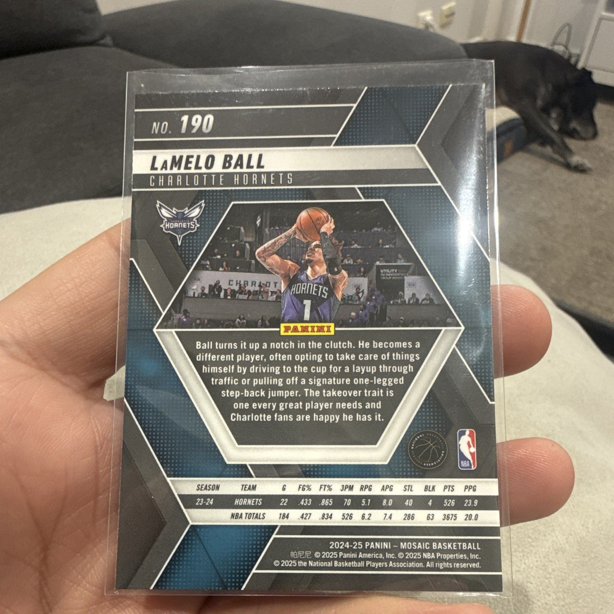 Panini 2024 25 Mosaic Basketball LaMelo Ball Base Set 190 Charlotte Hornets1