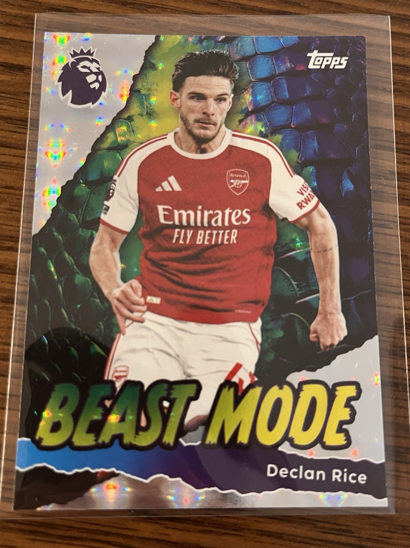 Topps Premier League Declan Rice Arsenal Beast Mode Parallel #421 2025/261
