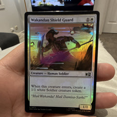 Wakandan Shield Guard Foil Common Marvel Super Heroic White C 06130