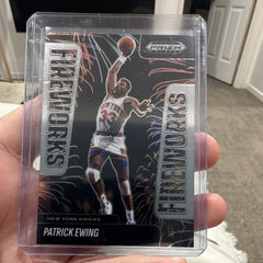 Panini 2024 25 Prizm Black Fireworks #20 Patrick Ewing New York Knicks0