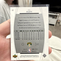 Upper Deck SP Authentic 2003 04 Ray Allen Base Set #80 Seattle SuperSonics1