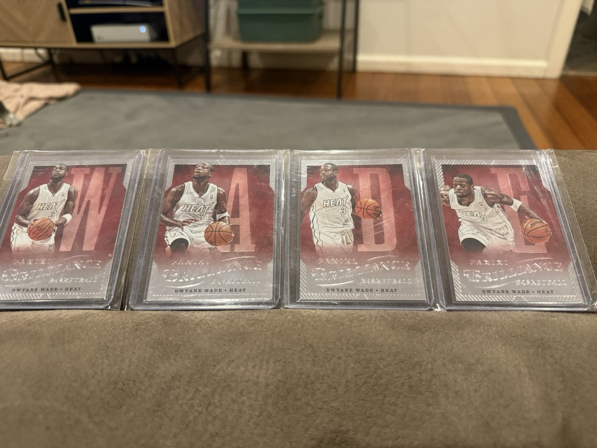 Panini Brilliance 2012 13 Dwyane Wade Heat 4 Card Lot Spellbound #43 460