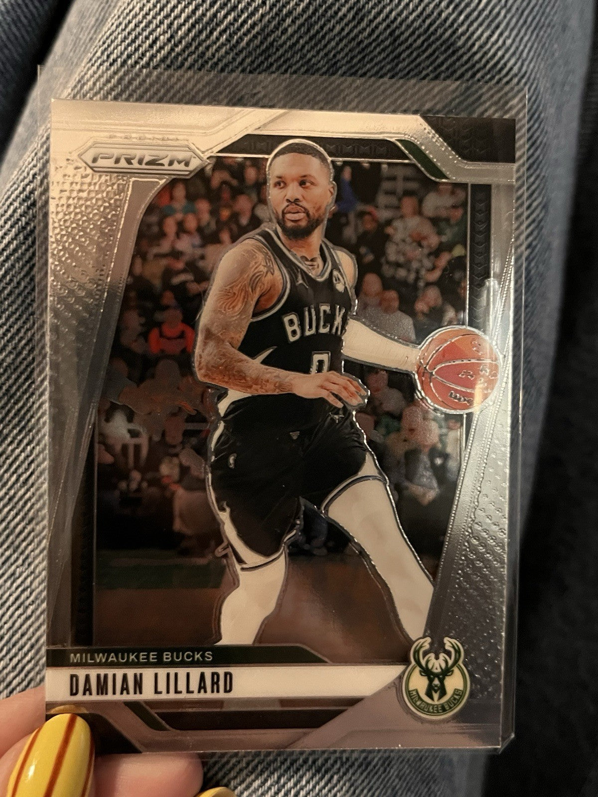 Panini Prizm Basketball 2024-25 Damian Lillard Base Set #90 Milwaukee Bucks1